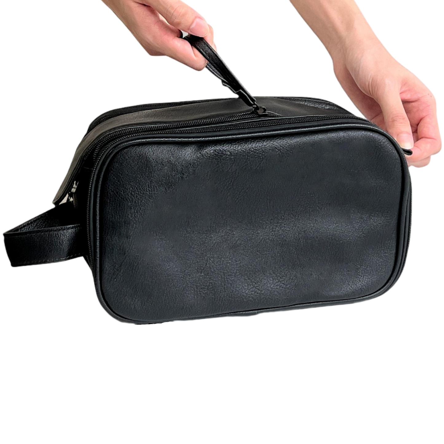 Personalize Vegan Leather Toiletry Bag for Men