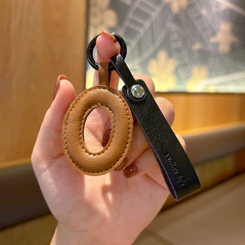Vegan Leather Initial Bag Charm