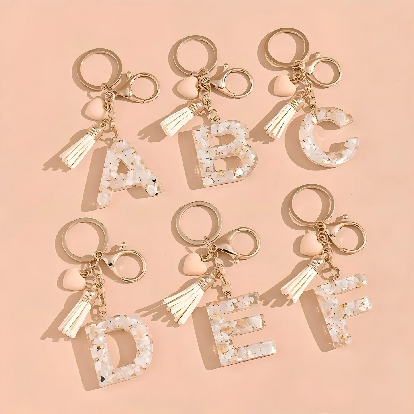 Acrylic Letter Pendant Tag for Girls