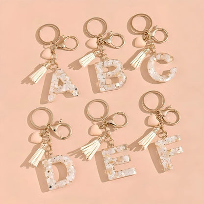 Acrylic Letter Pendant Tag for Girls
