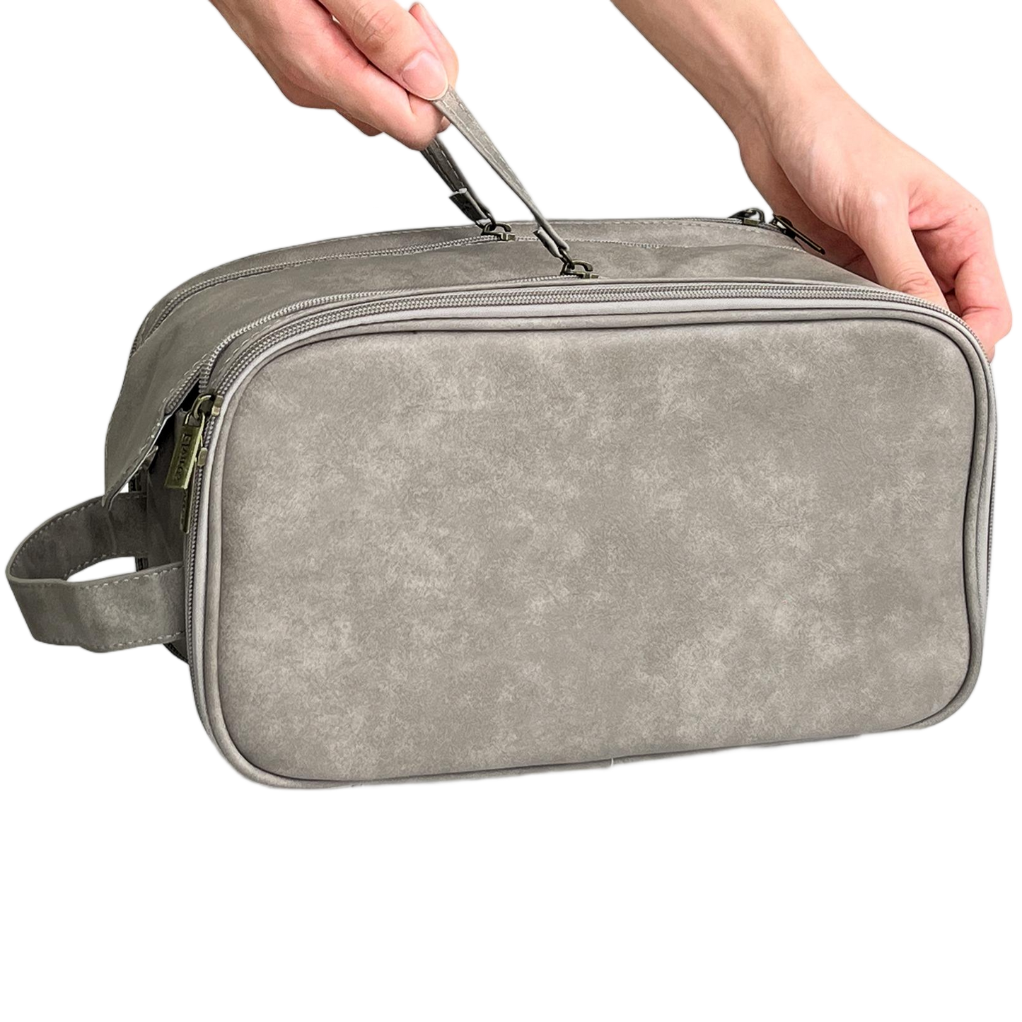 Personalize Vegan Leather Toiletry Bag for Men