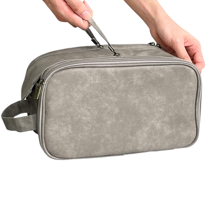 Personalize Vegan Leather Toiletry Bag for Men