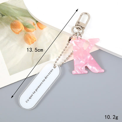 Acrylic Letter Keychain with Inspirational Quote